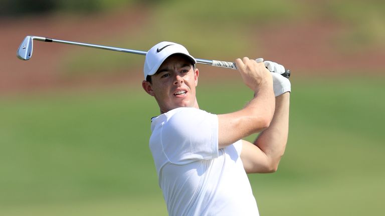 Rory McIlroy during the first round of the DP World Tour Championship