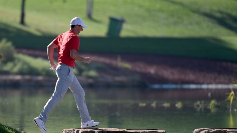 Rory McIlroy during the second round of the DP World Tour Championship