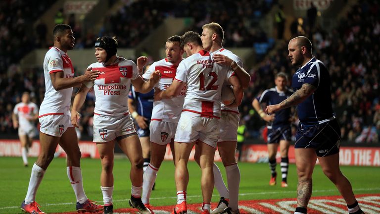 England rack up another try as Elliott Whitehead scores against Scotland