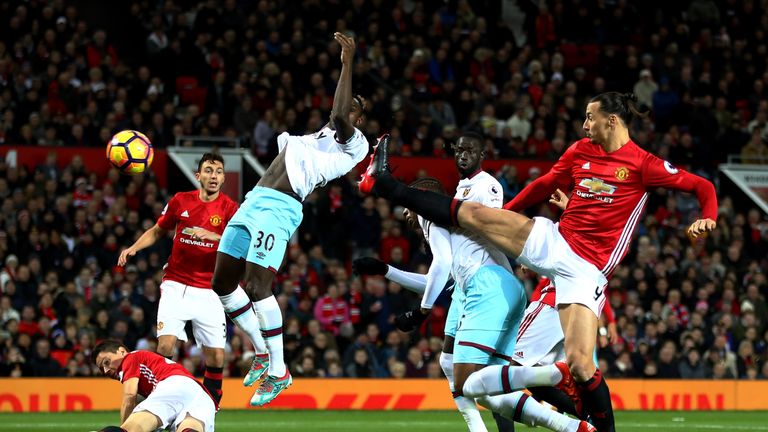 Diafra Sakho put West Ham ahead at Old Trafford