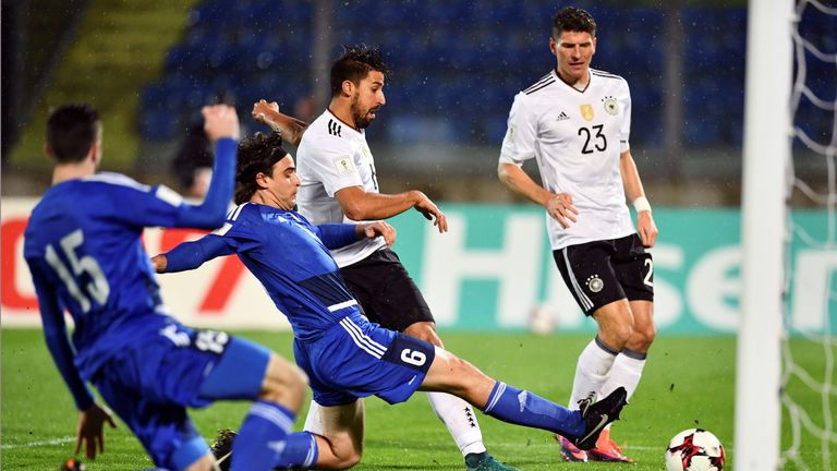 Sami Khedira scores against San Marino