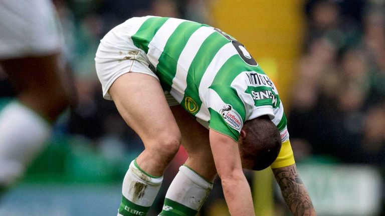 Scott Brown suffered his injury in the 3-0 win over Inverness