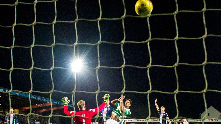 Scott Sinclair scores in Celtic's 4-0 victory over Ross County