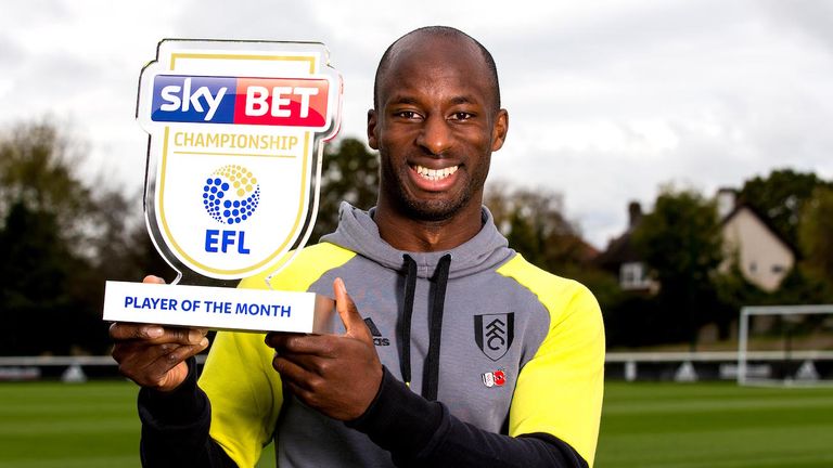 Sone Aluko was named Championship Player of the Month ahead of Newcastle's Dwight Gayle