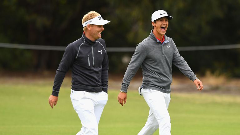 Kjeldsen and Olesen had their lead trimmed to one early on the back nine