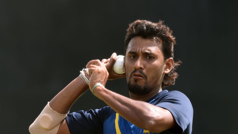 Sri Lankan paceman Suranga Lakmal has been fined half his match fee