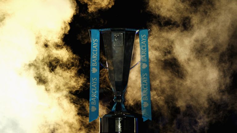 A general view of the ATP World Tour Finals trophy taken prior to the men's final