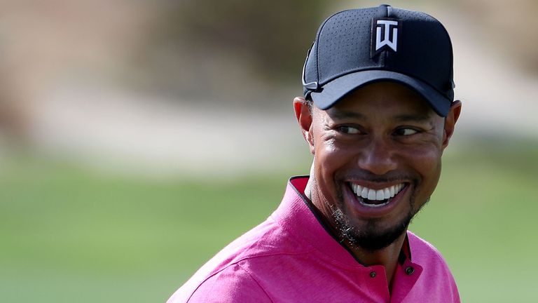  Tiger Woods during a practice round ahead of the Hero World Challenge