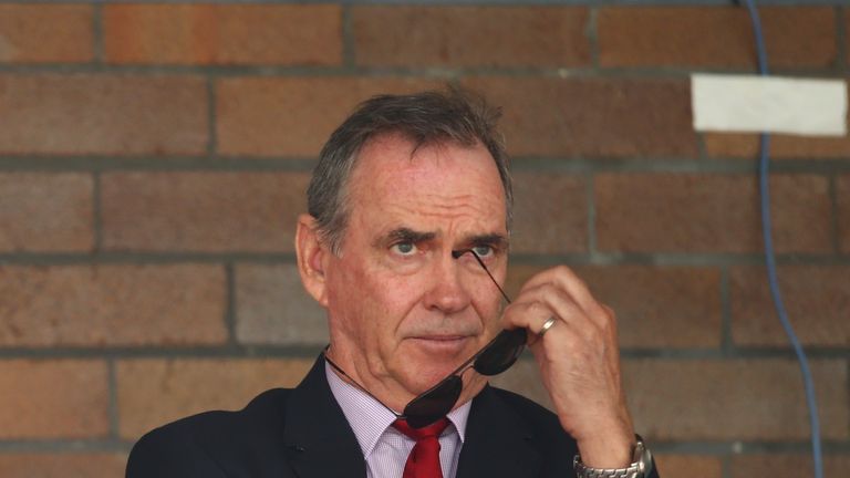 SYDNEY, AUSTRALIA - OCTOBER 11: Australian Selector Trevor Hohns , looks on during the Matador BBQs One Day Cup match between South Australia and Queenslan