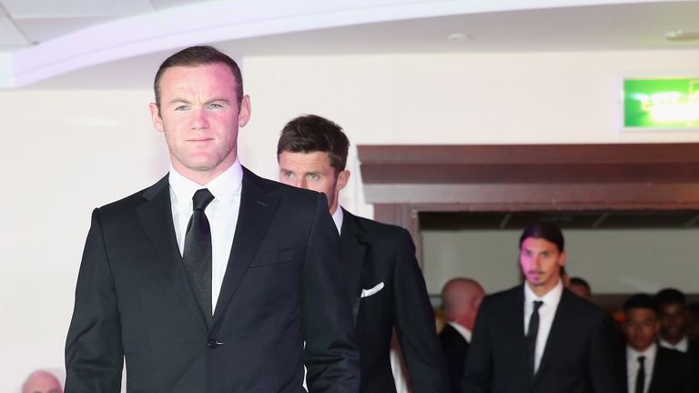 Wayne Rooney arrives at the annual United for UNICEF dinner at Old Trafford