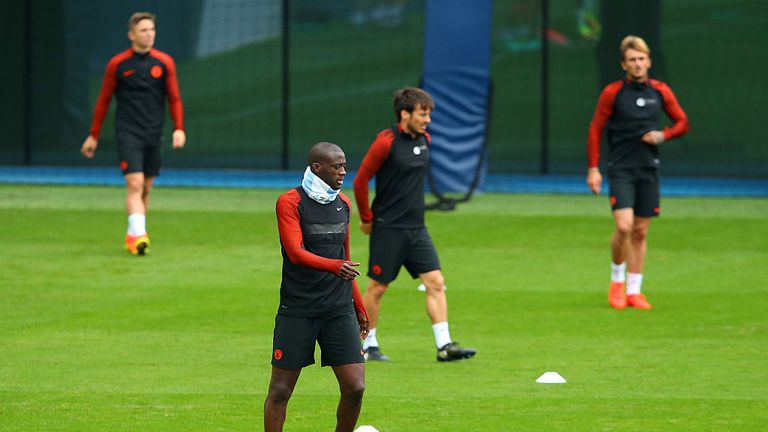 Sep 27:  Yaya Toure of Manchester City looks on during a training session on the eve of the Champions League Group C match against Celtic