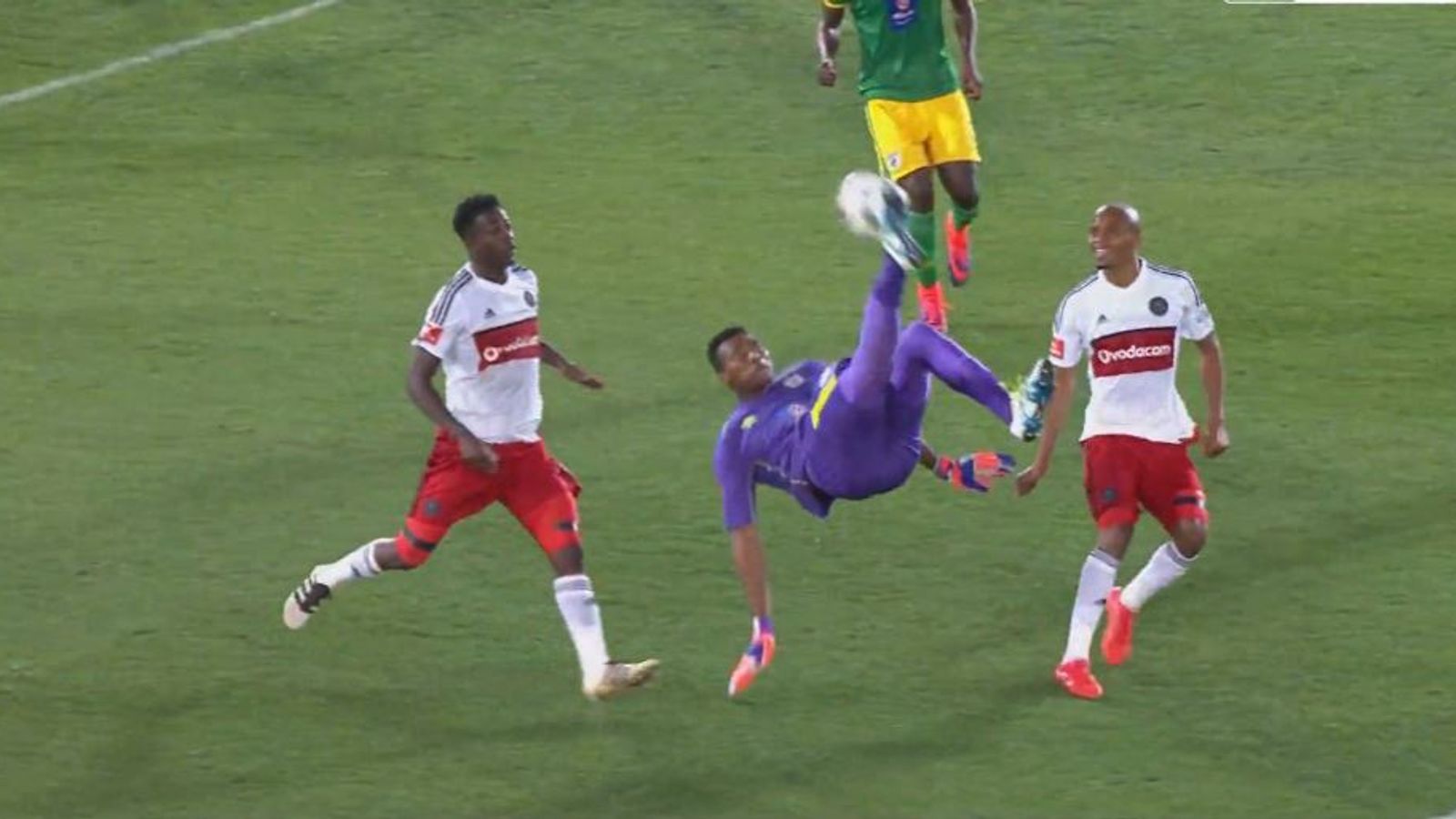WATCH South African goalkeeper Oscarine Masuluke nets overhead kick