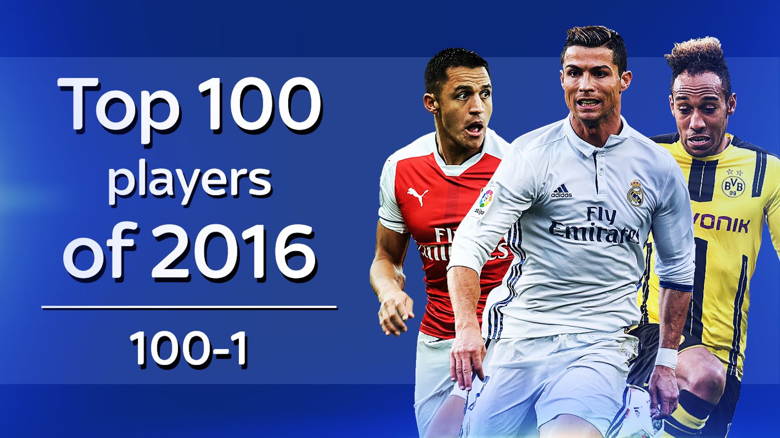 Top 100 players of 2016 Full list as ranked by