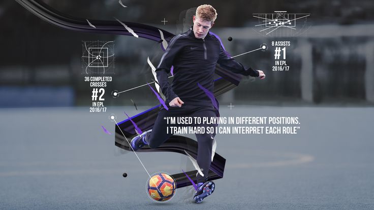 Kevin De Bruyne trains fast in Nike Football Training apparel, built for speed with revolutionary AeroSwift technology.