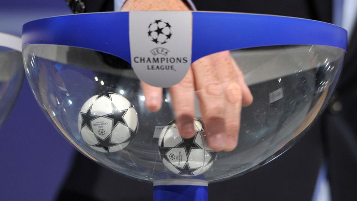 NYON, SWITZERLAND - AUGUST 08:  Draw balls are shuffled during the 2014/15 UEFA Champions League Play-off round draw at the UEFA headquarters, The House of