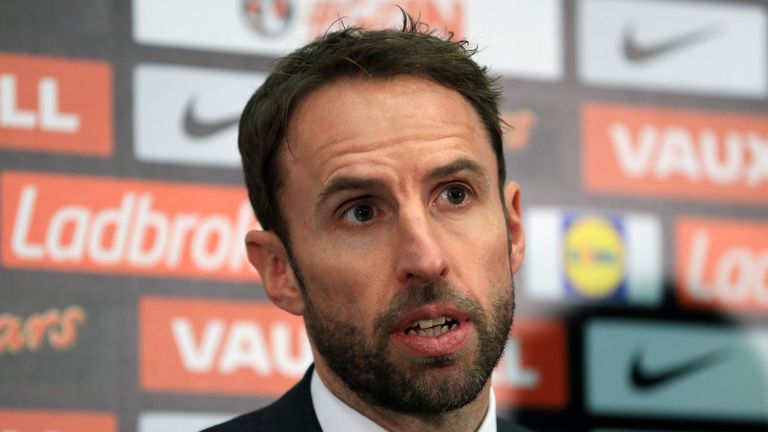 New England manager Gareth Southgate