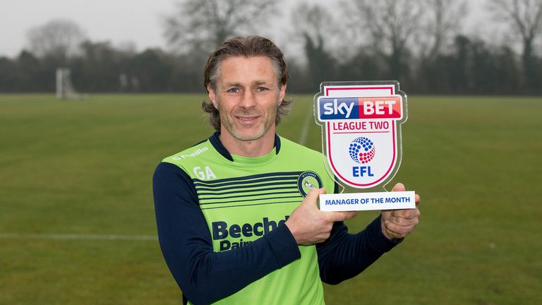 The League Two manager's award went to Gareth Ainsworth of Wycombe