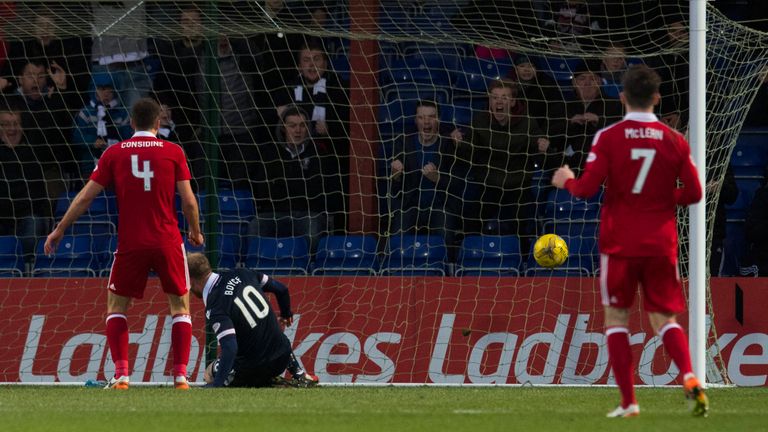 Liam Boyce slides Ross County ahead against the run of play