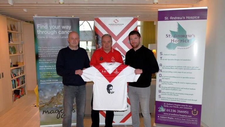 Airdrie strips will display the image of late supporter Mark Allison until the end of the season 