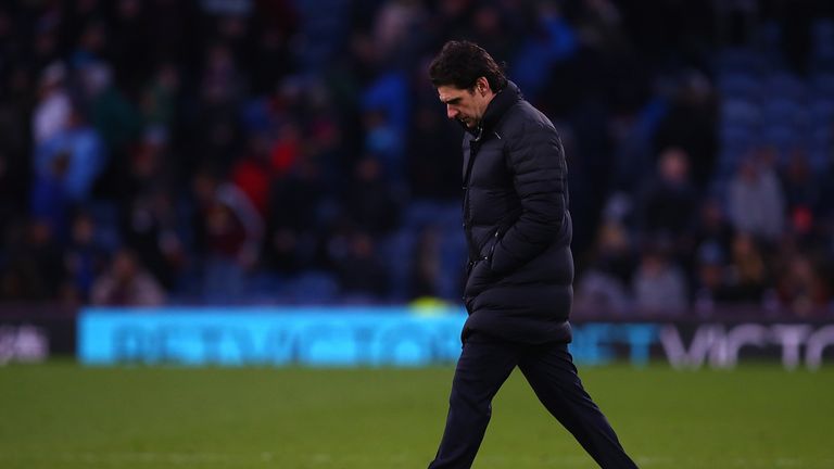 BURNLEY, ENGLAND - DECEMBER 26:  Middlesbrough manager Aitor Karanka looks on during the Premier League match between Burnley and Middlesbrough at Turf Moo