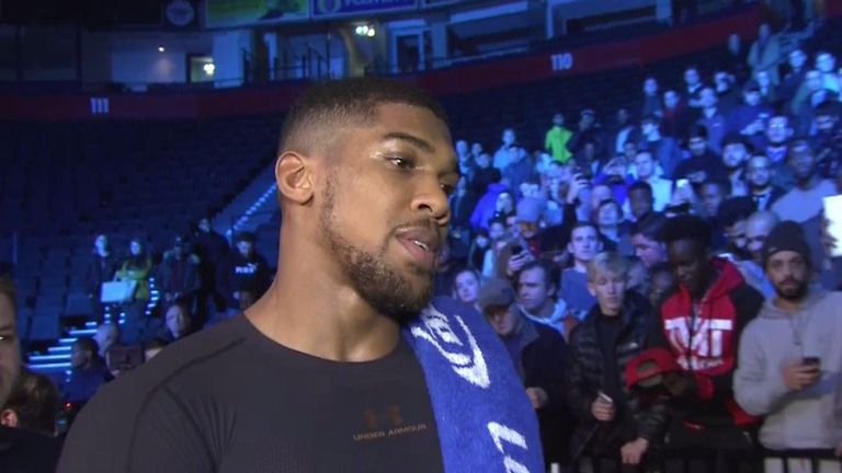 Anthony Joshua hopes to make the second successive defence of his IBF title
