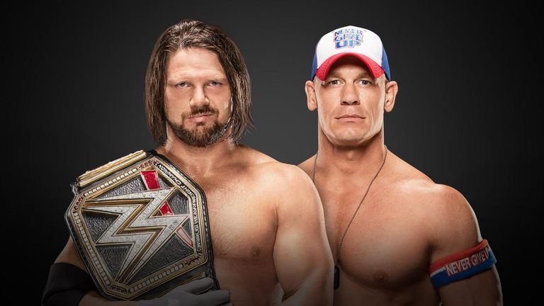 WWE Royal Rumble - AJ Styles v John Cena (WWE Title)