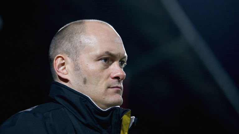 BRENTFORD, ENGLAND - December 31: Manager of Norwich City Alex Neil looks on prior to the Sky Bet Championship match between Brentford and Norwich City at 