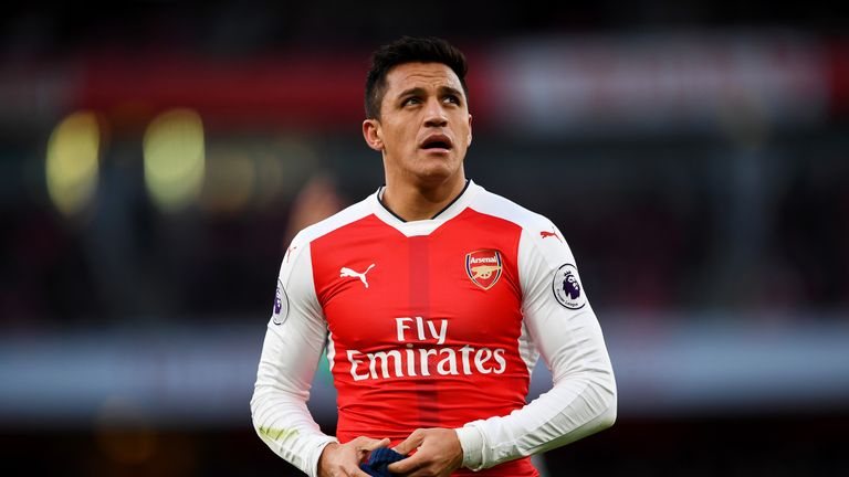 Alexis Sanchez during the Boxing Day match between Arsenal and West Bromwich Albion
