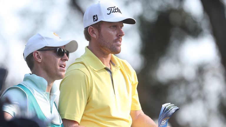 GOLD COAST, AUSTRALIA - DECEMBER 02:  Andrew Dodt of Australia looks on during day two of the 2016 Australian PGA Championship at RACV Royal Pines Resort o