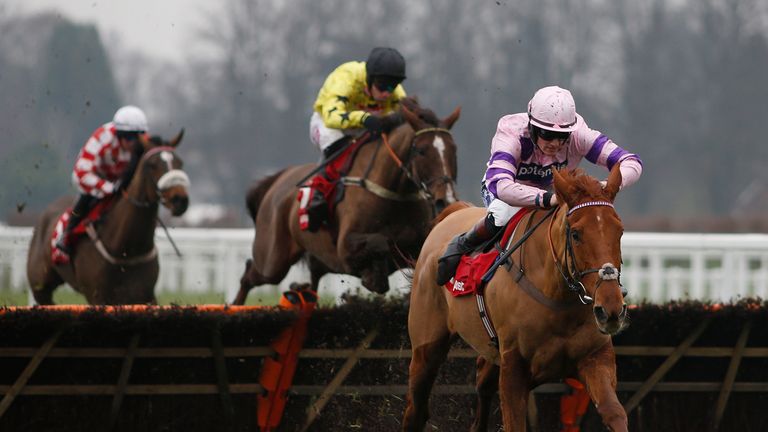 Sam Twiston-Davies riding Topofthegame to victory at Ascot