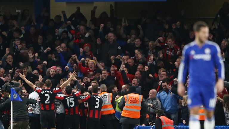 Bournemouth beat Chelsea at Stamford Bridge last season