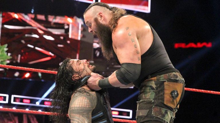 WWE Raw - Braun Strowman and Roman Reigns
