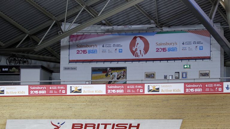 A general view of British Cycling branding 
