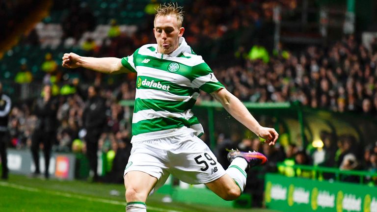 Calvin Miller made his competitive debut for Celtic against Partick