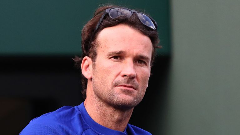 Carlos Moya at the 2016 French Open