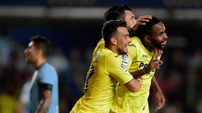 Cedric Bakambu (right) has dropped down the pecking order at Villarreal
