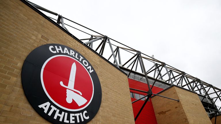 An exterior view of Charlton Athletic stadium, The Valley