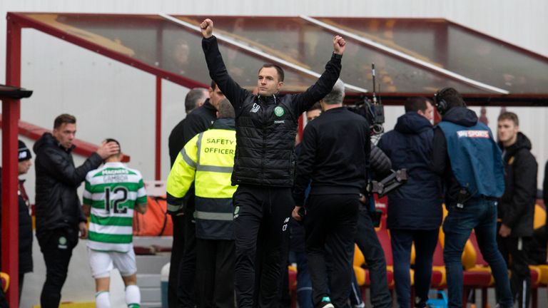 03/12/16 LADBROKES PREMIERSHIP  .  MOTHERWELL v CELTIC (3-4)  .  FIR PARK - MOTHERWELL  .  Celtic assistant manager Chris Davies at full-time