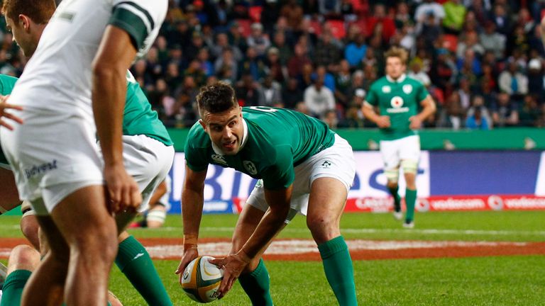 Conor Murray of Ireland holds the ball during the third and last Rugby Test match between South Africa and Ireland at Nelson Mandela Bay Stadium