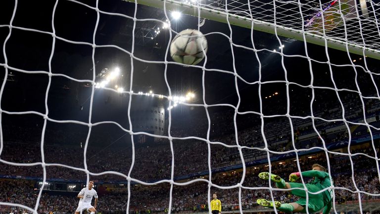 Cristiano Ronaldo scores the winning penalty in the Champions League final