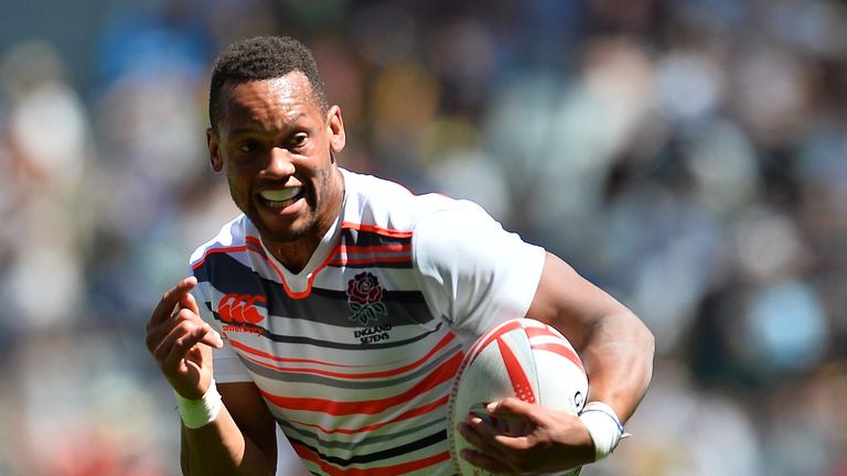 CAPE TOWN, SOUTH AFRICA - DECEMBER 10: Dan Norton of England in action during day 1 of the HSBC Cape Town Sevens Pool C, England v Argentina match at Cape 