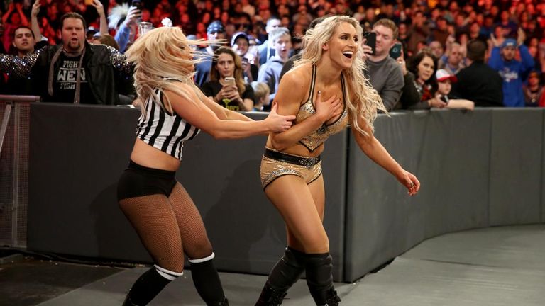 WWE Raw - Dana Brooke and Charlotte