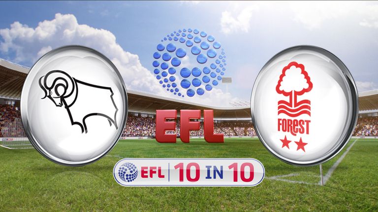 The 10 in 10 action continues as Derby face rivals Nottingham Forest. Watch live coverage on SS1 from 11.30am on Sunday.