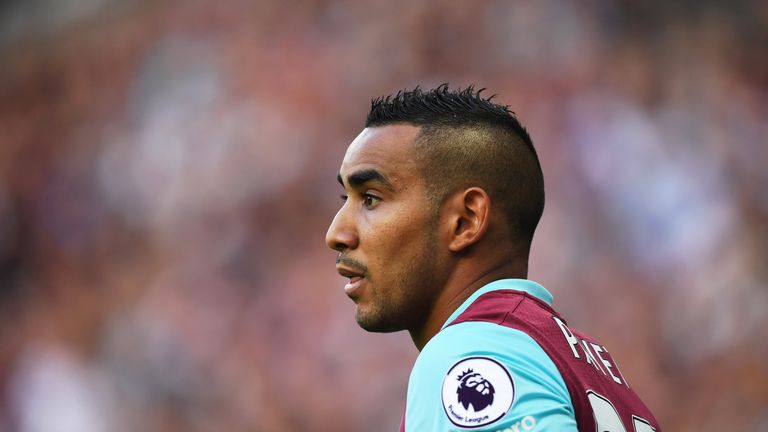 Dimitri Payet looks on during the match between West Ham United and Southampton