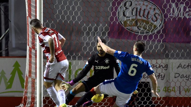 Hamilton's Dougie Imrie pulled one goal back for the hosts