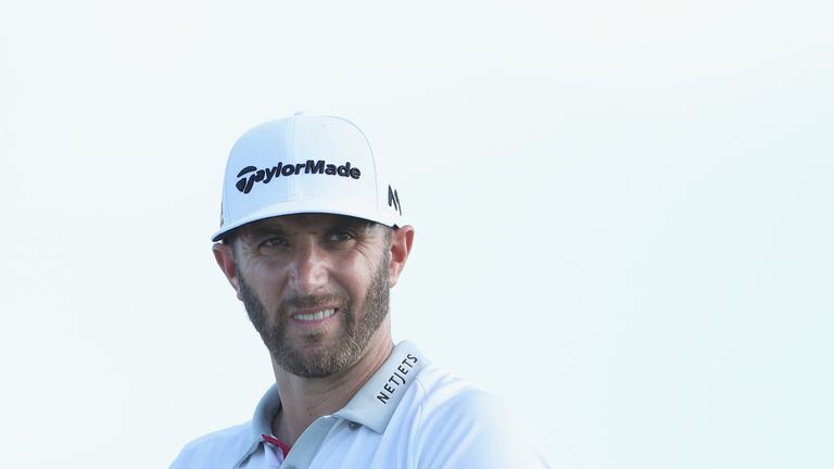 Dustin Johnson during round two of the Hero World Challenge