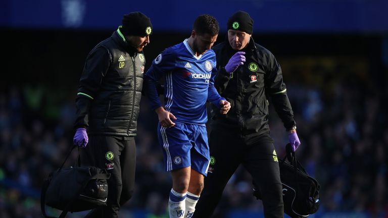 Hazard was substituted in Chelsea's win over West Brom 