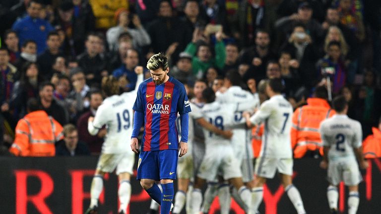 Woe for Lionel Messi as Real Madrid celebrate