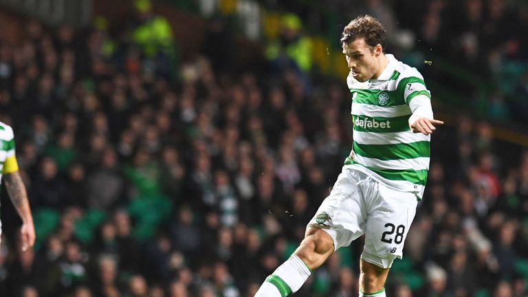 Erik Sviatchenko scores Celtic's first goal against Ross County