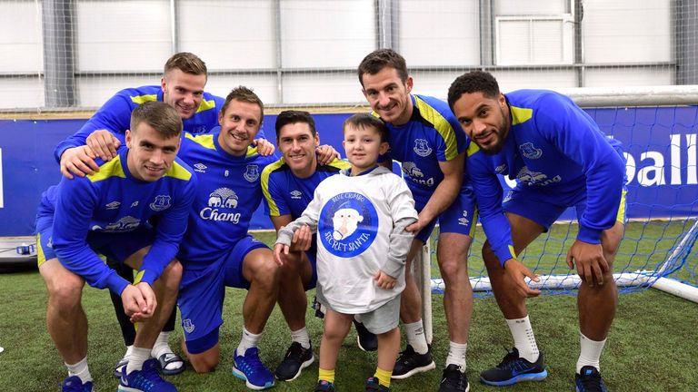 Everton players